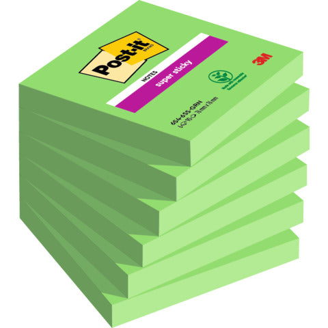 post-it-super-sticky-foglietti-riposizionabili-post-it-super-sticky-76x76-mm-verde-conf-6-blocchetti-90-ff-654-6ss-grn