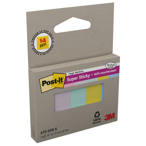 post-it-super-sticky-segnapagina-post-it-super-sticky-carta-riciclata-15x50-mm-colori-assortiti-conf-5-index-70-ff