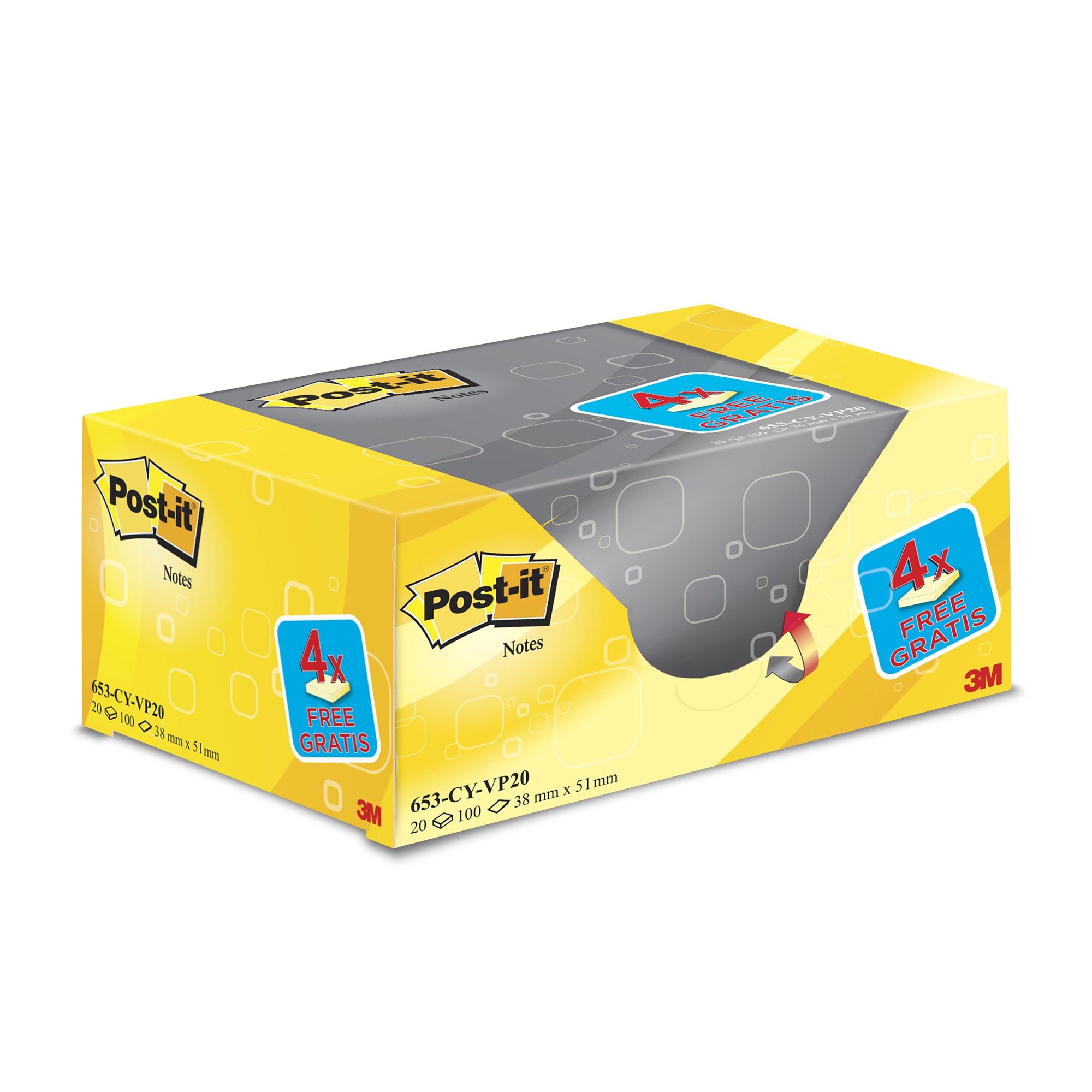 post-it-value-pack-164-blocco-100fg-giallo-canary-38x51mm-72gr-653cy-vp20