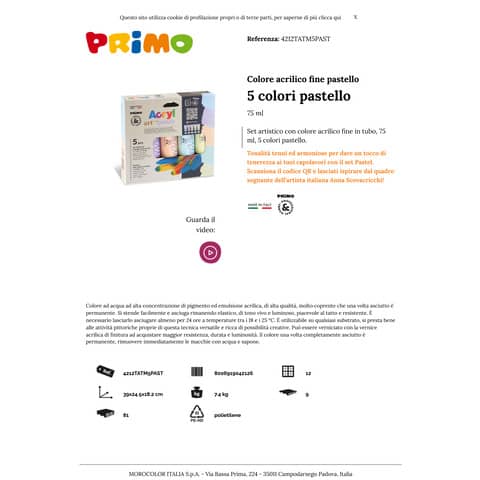 primo-colore-acrilico-bottiglia-pet-tappo-dosatore-75-ml-tinte-pastello-conf-5-pezzi-4212tatm5past