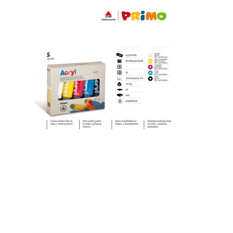 primo-colore-acrilico-fine-primo-hp-75-ml-conf-5-tubetti-colori-primari-assortiti-421tatm5