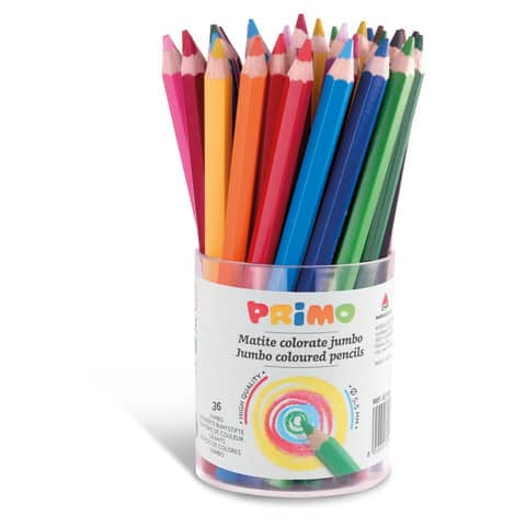 primo-matite-colorate-esagonali-jumbo-diametro-5-5-mm-barattolo-36-pezzi-12-colori-assortiti-521b36