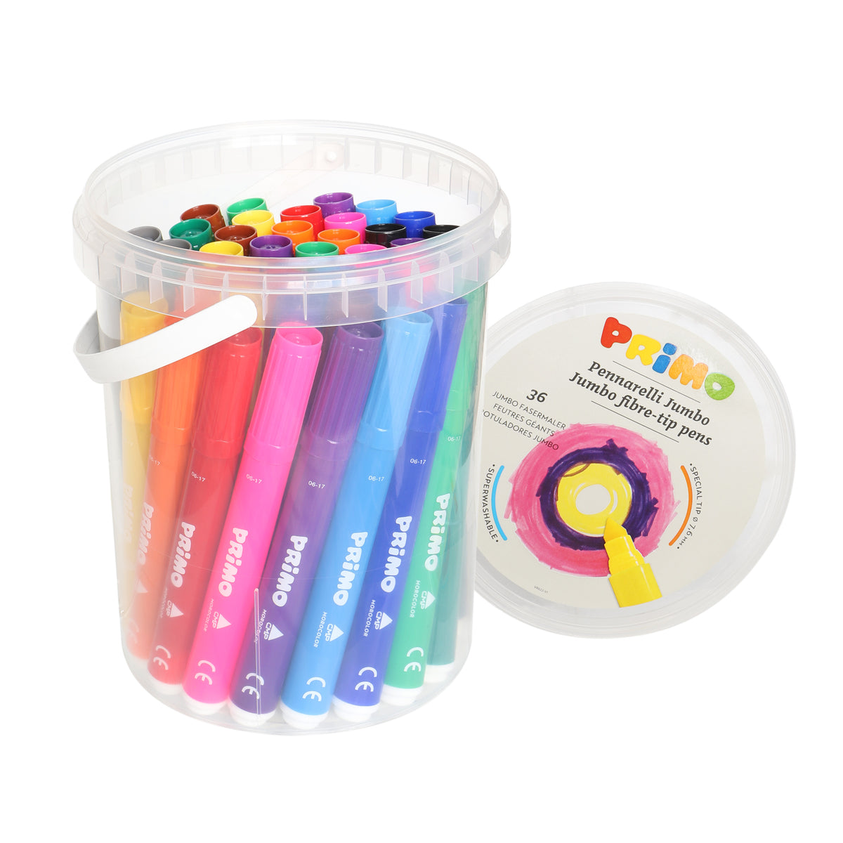 primo-morocolor-secchiello-36-pennarelli-jumbo-superlavabili-primo