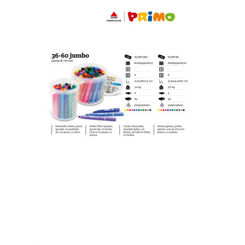 primo-pennarelli-superlavabili-jumbo-punta-conica-7-6-mm-conf-36-colori-assortiti-622bpj36n