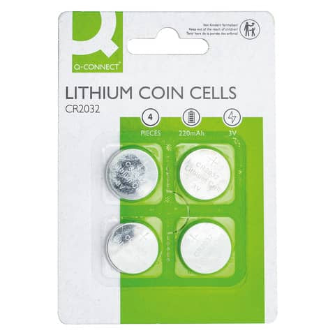 q-connect-batterie-litio-bottone-3v-cr2032-conf-4-pezzi-kf15036