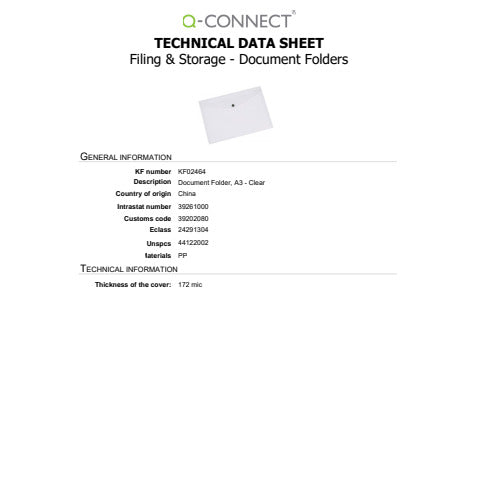q-connect-busta-portadocumenti-bottone-a3-pp-trasparente-kf02464