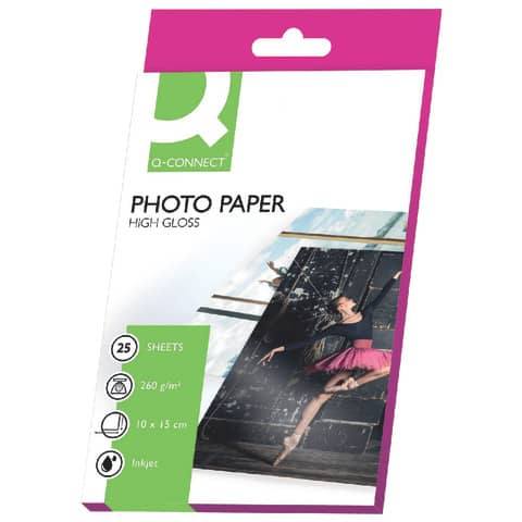q-connect-carta-fotografica-inkjet-10x15cm-bianco-260-g-mq-lucida-conf-25-fogli-kf01906
