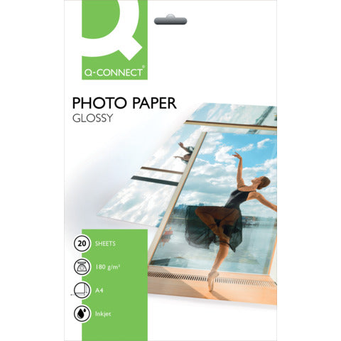 q-connect-carta-fotografica-inkjet-a4-bianco-180-g-mq-lucida-conf-20-kf01103