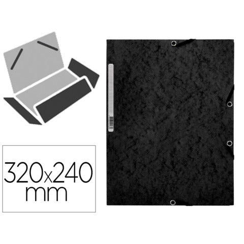 q-connect-cartellina-3-lembi-elastico-24-3x32-cm-cartoncino-manilla-375-g-mq-grigio-kf02169