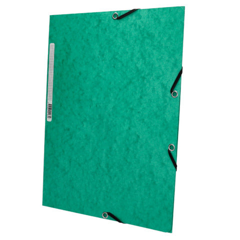 q-connect-cartellina-3-lembi-elastico-24-3x32-cm-cartoncino-manilla-375-g-mq-verde-kf02168