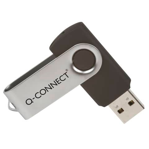 q-connect-chiavetta-usb-2-0-flash-drive-argento-nero-64-gb-kf41514