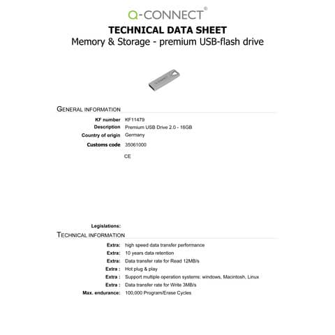q-connect-chiavetta-usb-2-0-premium-argento-16-gb-kf11479
