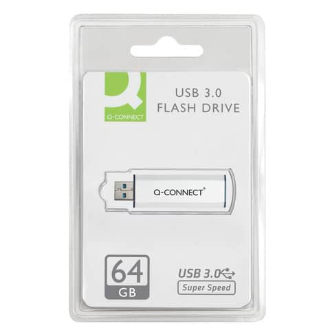q-connect-chiavetta-usb-3-0-flash-drive-argento-nero-64-gb-kf16371