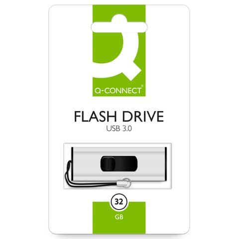 q-connect-chiavetta-usb-super-speed-3-0-argento-nero-32-gb-kf16370