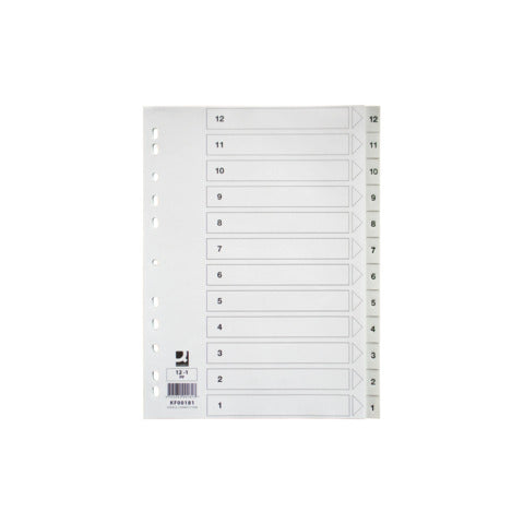 q-connect-divisore-numerico-bianco-22-5x29-7-cm-ppl-1-12-kf00181