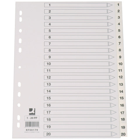 q-connect-divisore-numerico-bianco-22-5x29-7-cm-ppl-1-20-kf00179