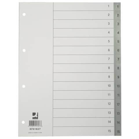 q-connect-divisore-numerico-grigio-22-5x29-7-cm-ppl-1-15-kf01827