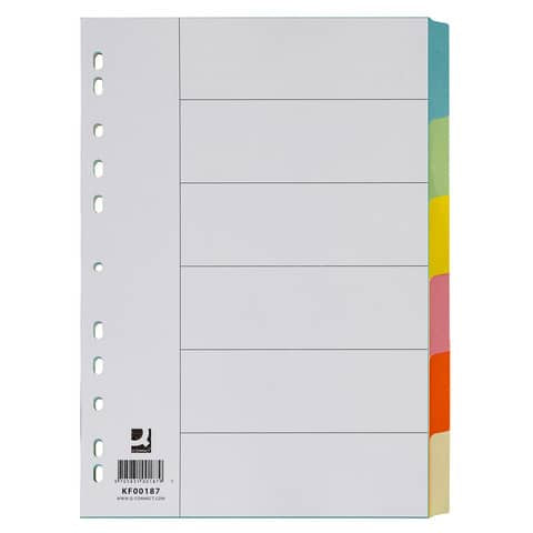 q-connect-divisori-colorati-indice-scrivibile-formato-a4-cartoncino-manilla-6-fogli-kf00187