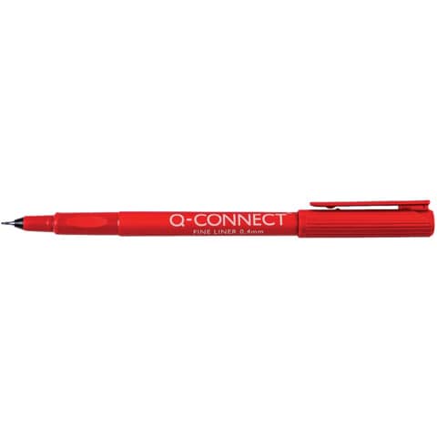 q-connect-fineliner-0-4-mm-rosso-conf-10-pezzi-kf25009