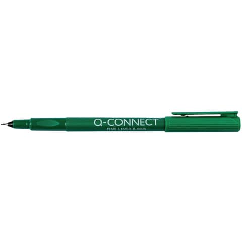 q-connect-fineliner-0-4-mm-verde-conf-10-pezzi-kf25010