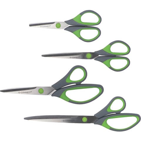 q-connect-forbici-blister-softgrip-lame-simmetriche-grigio-verde-14-cm-kf00752