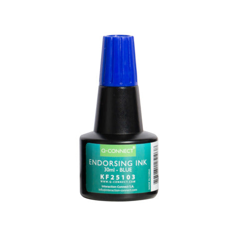 q-connect-inchiostro-timbri-senza-olio-28-ml-blu-kf25103