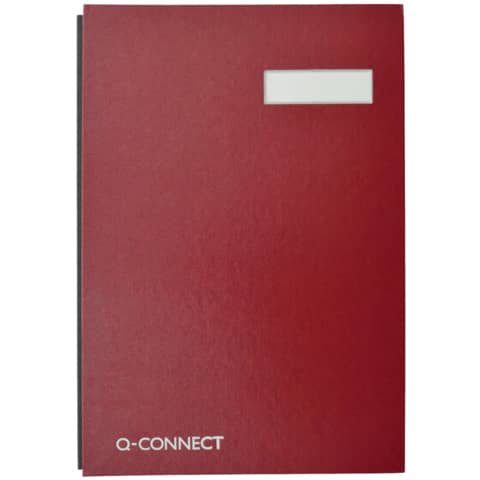 q-connect-libro-firme-20-pagine-24x35-cm-rosso-kf31011
