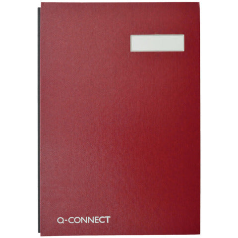 q-connect-libro-firme-20-pagine-24x35-cm-rosso-kf31011