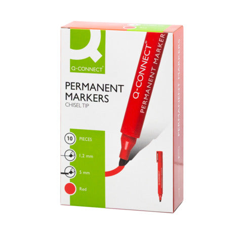 q-connect-marcatore-permanente-punta-scalpello-1-2-5-mm-rosso-kf26044