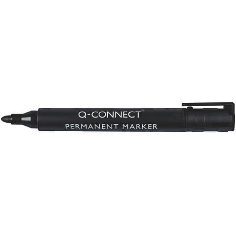 q-connect-marcatore-permanente-punta-tonda-2-3-mm-nero-kf26045
