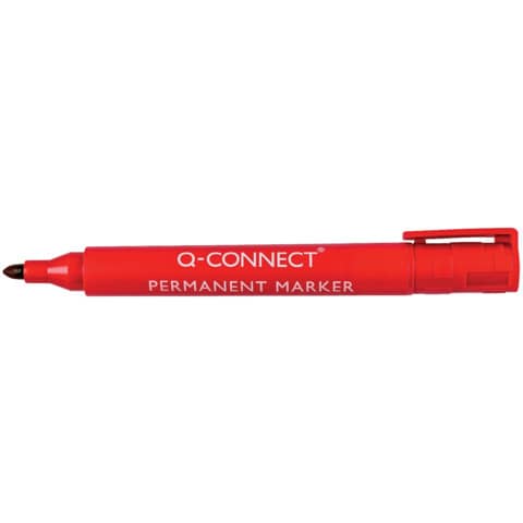 q-connect-marcatore-permanente-punta-tonda-2-3-mm-rosso-kf26047