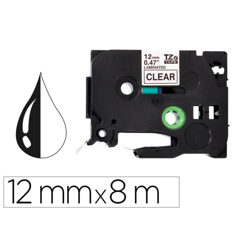 q-connect-nastro-compatibile-brother-tze-131-12-mm-x-8-m-nero-trasparente-kf18864