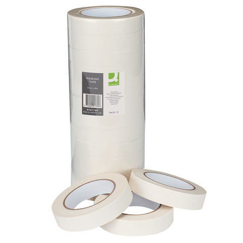 q-connect-nastro-mascheratura-24-mm-x-50-m-conf-12-pezzi-kf01789