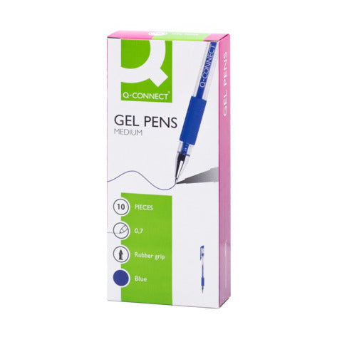 q-connect-penna-sfera-inchiostro-gel-cappuccio-0-35-mm-blu-conf-10-kf21717