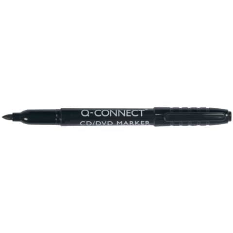 q-connect-pennarello-permanente-cd-punta-tonda-1-mm-nero-kf02300