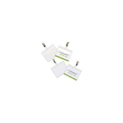 q-connect-portabadge-plastica-90x60-mm-clip-visitor-badge-apertura-superiore-conf-25-kf01560