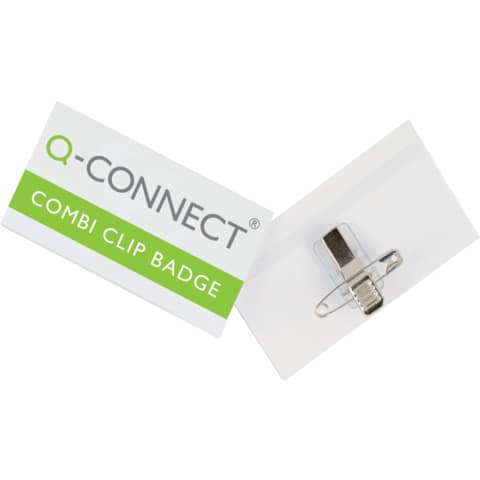 q-connect-portabadge-plastica-clip-spilla-90x54-mm-conf-50-kf01567