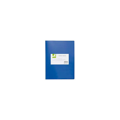 q-connect-portalistini-polipropilene-40-tasche-formato-a4-blu-opaco-kf01259
