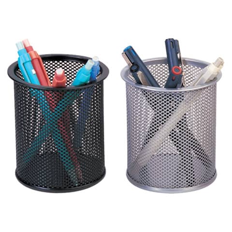 q-connect-portapenne-metallo-h-10-cm-diametro-9-cm-nero-kf00864