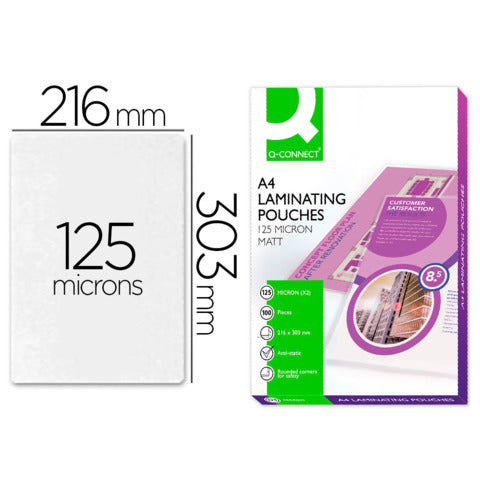 q-connect-pouches-plastificatrici-2x125-m-finitura-opaca-a4-conf-100-pezzi-kf24055