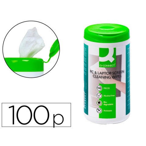 q-connect-salviette-pulizia-schermi-tftlcd-senza-alcool-barattolo-100-kf04501a