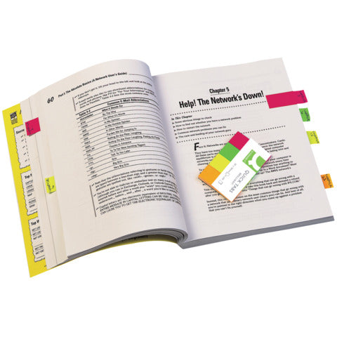 q-connect-segnapagina-index-marker-neon-20x50-mm-assortiti-dispenser-4-blocchetti-50-kf01226