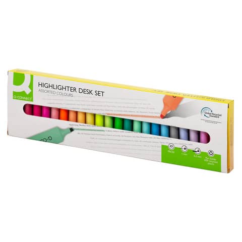 q-connect-set-evidenziatori-colori-pastello-assortiti-conf-23-pezzi-kf17782