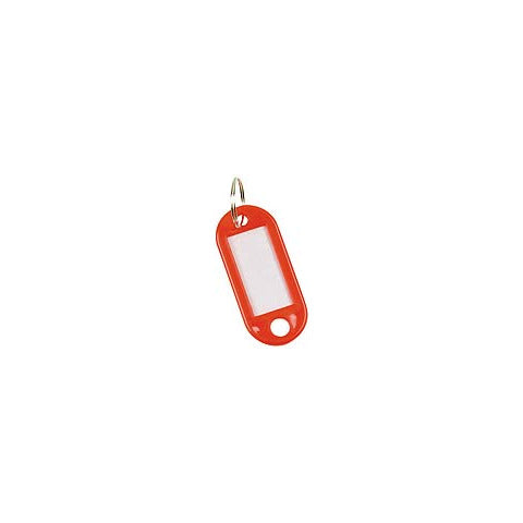 q-connect-targhetta-portachiavi-standard-plastica-5x2-2-cm-rosso-confezione-10-pezzi-kf10870