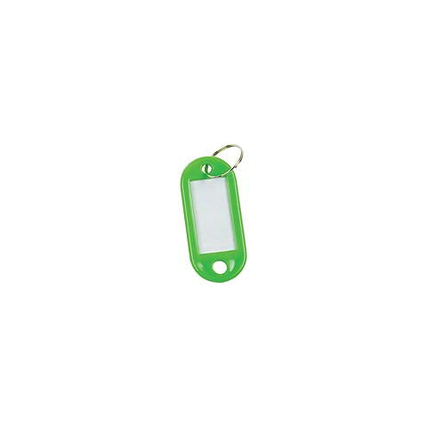 q-connect-targhetta-portachiavi-standard-plastica-5x2-2-cm-verde-confezione-10-pezzi-kf10871