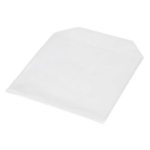 q-connect-tasca-cd-dvd-polipropilene-120my-senza-foratura-lembo-chiusura-conf-50-pezzi-kf02207