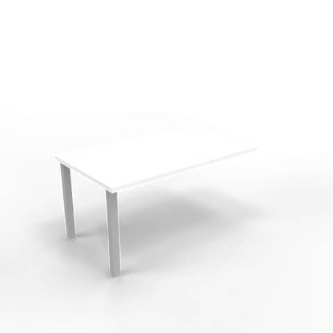 quadrifoglio-dattilo-scrivania-sospeso-piano-bianco-100x60xh-75-cm-gamba-sez-quadrata-acciaio-argento-practika-ecdm100-ba-a