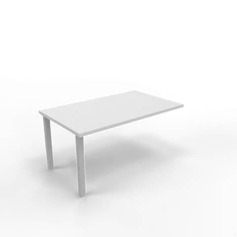 quadrifoglio-dattilo-scrivania-sospeso-piano-grigio-100x60xh-75-cm-gamba-sez-quadrata-acciaio-argento-practika-ecdm100-gr-a