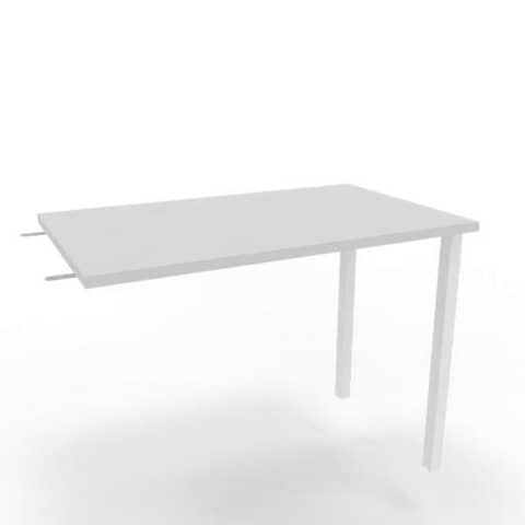 quadrifoglio-dattilo-scrivania-sospeso-piano-grigio-100x60xh-75-cm-gamba-sez-quadrata-acciaio-bianco-practika-ecdm100-gr-i