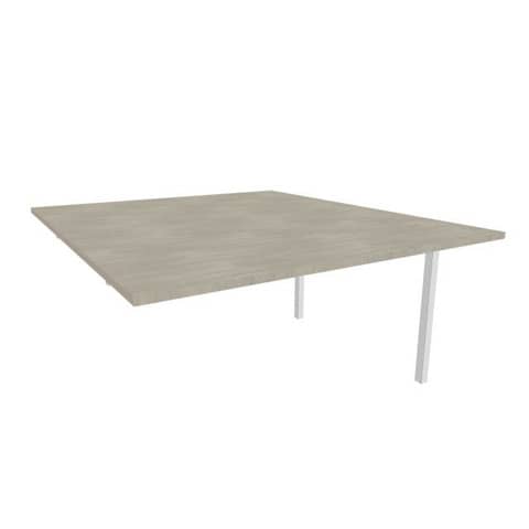 quadrifoglio-postazione-aggiuntiva-bench-cemento-140x160xh-75-cm-gamba-ponte-acciaio-argento-practika-p3-ecbic14-cl-a